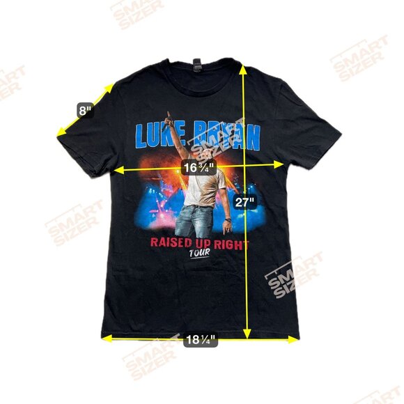 Luke Bryan Raised Up Right Tour Concert Small T-Shirt Shirt - Picture 6 of 6